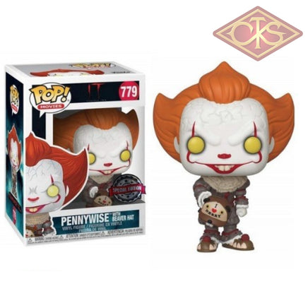 Funko POP! Movies - IT, Chapter Two - Vinyl Figure Pennywise w/ Beaver Hat (779) Exclusive