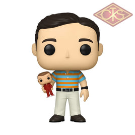 Funko POP Movies - The 40-Year-Old Virgin - Andy Stitzer (holding Oscar Goldman) (1064) CHASE
