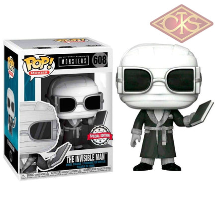 Funko POP! Movies - Universal Studios Monsters - The Invisible Man (B/W) (608) Exclusive