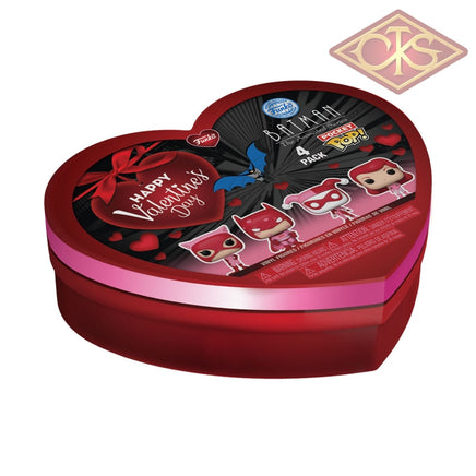 Funko POP! Pocket - DC Comics Valentines - Batman, The Animated Seriers (4 Vinyl Figures)