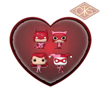 Funko POP! Pocket - DC Comics Valentines - Batman, The Animated Seriers (4 Vinyl Figures)