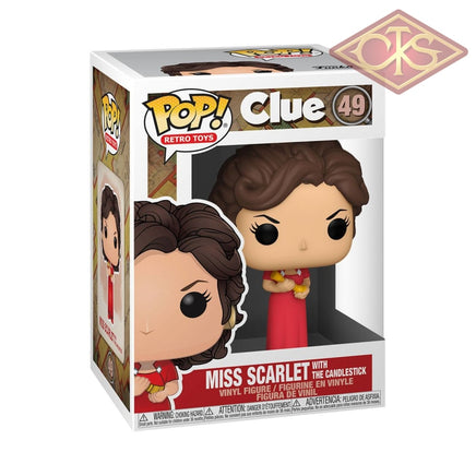 Funko Pop! Retro Toys - Cluedo Miss Scarlet W/ The Candlestick (49) Pop