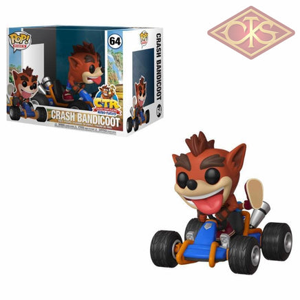 Funko Pop! Rides - Crash Bandicoot Team Racing Nitro Fueled (64) Figurines