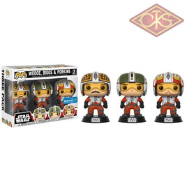 Funko Pop! Star Wars - Biggs Wedge & Porkins (3 Pack) Exclusive Figurines