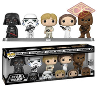 Funko Pop! Star Wars - Darth Vader / Stormtrooper / Luke Skywalker / Princess Leia / Chewbacca (5 pack) Exclusive