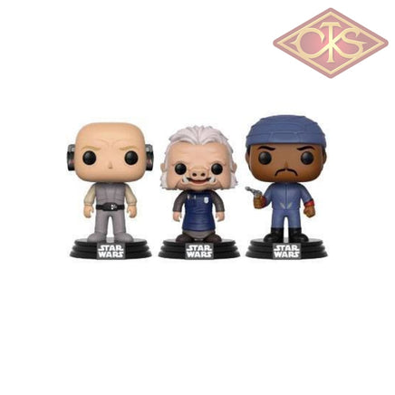 Funko Pop! Star Wars - Lobot Ugnaught & Bespin Guard (3 Pack) Exclusive Figurines