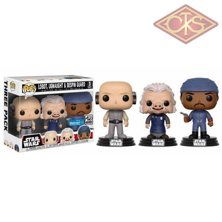 Funko Pop! Star Wars - Lobot Ugnaught & Bespin Guard (3 Pack) Exclusive Figurines