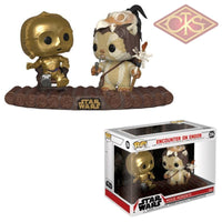 Funko Pop! Star Wars - Movie Moments Encounter On Endor C­3Po Throne (294) Figurines