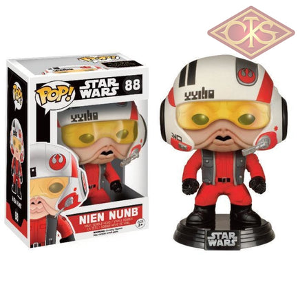 Funko Pop! Star Wars - The Force Awakens Nien Nunb (With Helmet) (88) Exclusive Figurines
