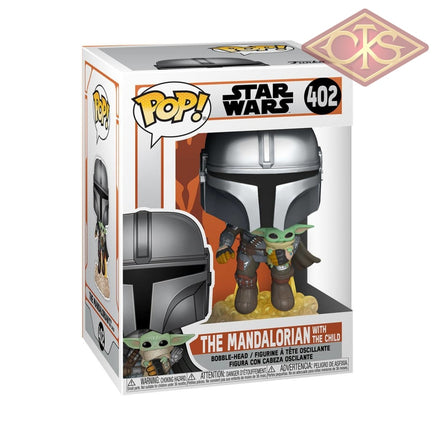 Funko POP! Star Wars - The Mandalorian - The Mandolorian w/ Child (Mando flying w/ Jet) (402)