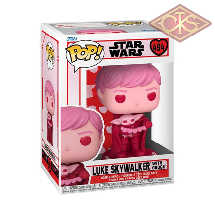 Funko POP! Star Wars - Valentines S2 - Luke Skywalker w/ Grogu (494)
