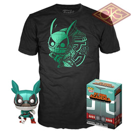 Funko Pop! Tees - Animation My Hero Academia Izuku Midoriya (Metallic) + T-Shirt (603) Exclusive Pop