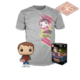 Funko Pop! Tees - Back To The Future Marty + T-Shirt Exclusive Figurines
