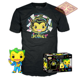 Funko Pop! Tees - Batman The Animated Series Joker (Blacklight) + T-Shirt (L) (370) Exclusive Pop