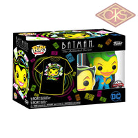 Funko Pop! Tees - Batman The Animated Series Joker (Blacklight) + T-Shirt (L) (370) Exclusive Pop