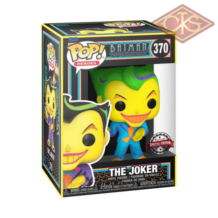 Funko Pop! Tees - Batman The Animated Series Joker (Blacklight) + T-Shirt (L) (370) Exclusive Pop