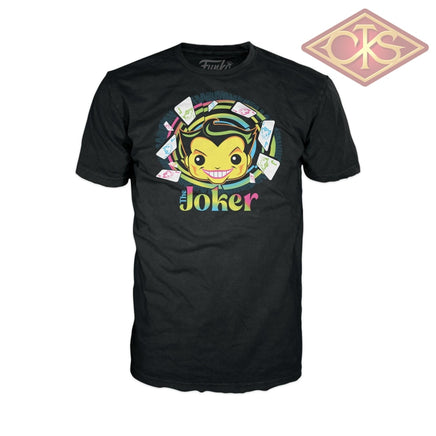 Funko Pop! Tees - Batman The Animated Series Joker (Blacklight) + T-Shirt (L) (370) Exclusive Pop