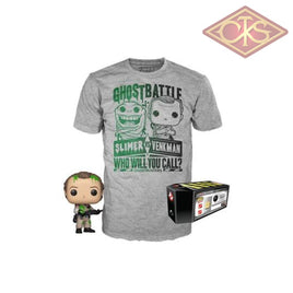 Funko POP! Tees - Ghostbusters - Dr. Peter Venkman (Slimed) (2019 Design) + T-Shirt (744) Exclusive