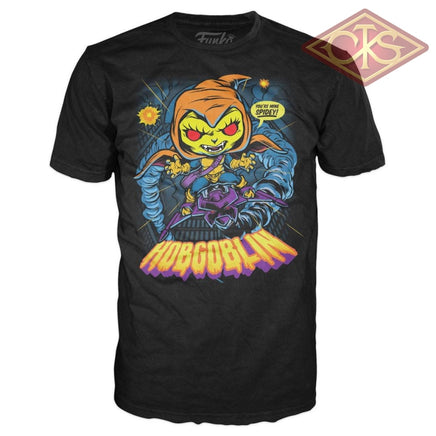 Funko Pop! Tees - Marvel Spiderman Hobgoblin (Gitd) + T-Shirt (959) Exclusive Pop