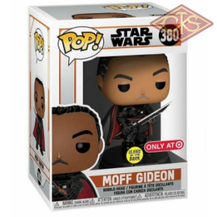 Funko Pop! Tees - Star Wars The Mandalorian Moff Gideon (Gitd) & T-Shirt (380) Exclusive Pop