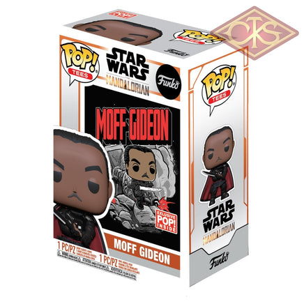 Funko POP! Tees - Star Wars, The Mandalorian - Moff Gideon (GITD) & T-shirt (380) Exclusive