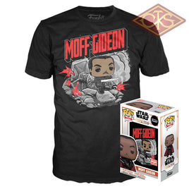 Funko POP! Tees - Star Wars, The Mandalorian - Moff Gideon (GITD) & T-shirt (380) Exclusive