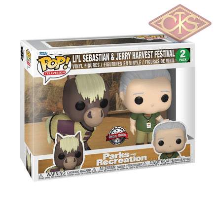 Funko POP! Television - Parks & Recreation - Li'l Sebastian & Jerry Harvest Festival (2Pack) Exclusive