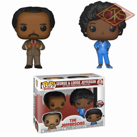 Funko Pop! Television - The Jeffersons George & Louise Jefferson (2Pack) Exclusive Figurines