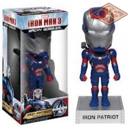 Funko Wacky Wobbler Bobble-Head - Iron Man Avengers Initiative Patriot Figurines