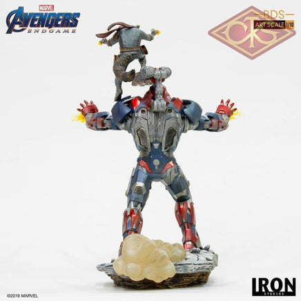 Iron Studios - Marvel - Avengers, End Game - Iron Patriot & Rocket (28cm)