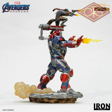 Iron Studios - Marvel - Avengers, End Game - Iron Patriot & Rocket (28cm)