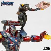 Iron Studios - Marvel - Avengers, End Game - Iron Patriot & Rocket (28cm)