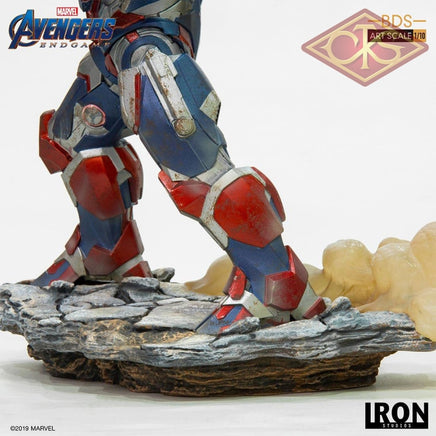 Iron Studios - Marvel - Avengers, End Game - Iron Patriot & Rocket (28cm)