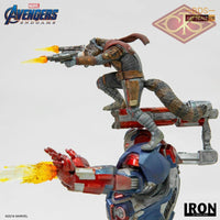 Iron Studios - Marvel - Avengers, End Game - Iron Patriot & Rocket (28cm)