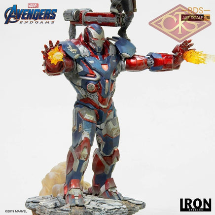 Iron Studios - Marvel - Avengers, End Game - Iron Patriot & Rocket (28cm)