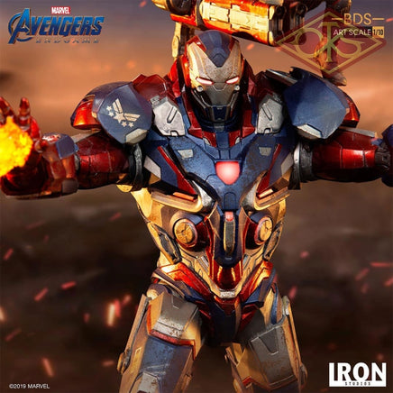 Iron Studios - Marvel - Avengers, End Game - Iron Patriot & Rocket (28cm)