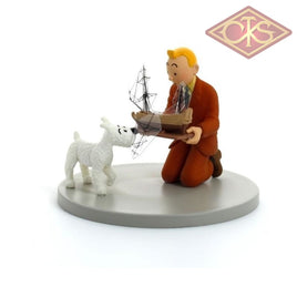 Moulinsart - Tintin / Kuifje Coffret Scène Tenant La Licorne Figurines