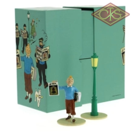 Moulinsart - Tintin / Kuifje + Réverbère (°2015) Figurines