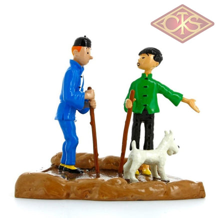 Moulinsart - Tintin / Kuifje Scène Et Tchang Petit Guide (°2006) Figurines