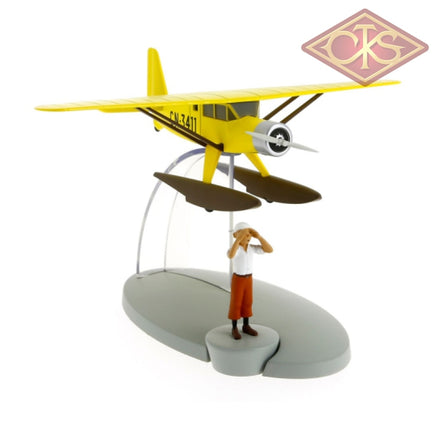 Moulinsart - Tintin / Kuifje Yellow Seaplane & Figurines