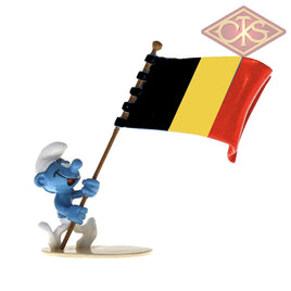 PIXI Figure - The Smurfs - The Belgian Flag-Bearer Smurf (Limited & Numbered) (3,50cm)