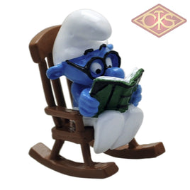 PIXI Figure - The Smurfs - Brainy Smurf in the Rocking Chair (Limited & Numbered) (5cm)