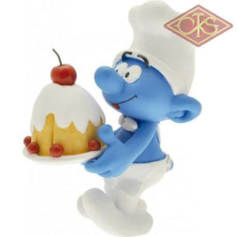 Plastoy - Cook Smurf / Schtroumpf Gâteau Gebaksmurf Figurines