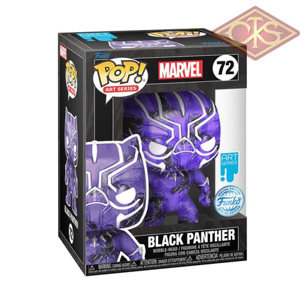Funko POP! Art Series - Marvel, Black Panther - Black Panther (Incl. Hard Protector) (72) Exclusive
