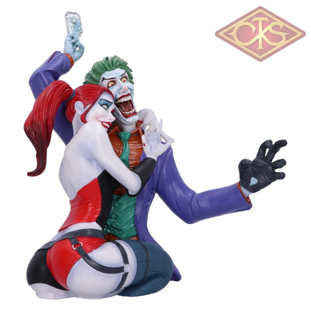 Pré-Order : NEMESIS NOW Statue - DC Comics - Bust The Joker & Harley Quinn  (37cm)