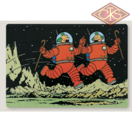 Tintin / Kuifje - Magnets Dupond & Dupont (Lune) Jansen Janssen (Maan) Thomson Thompson (Moon)