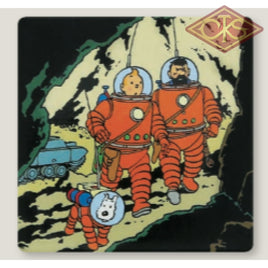 Tintin / Kuifje - Magnets Haddock & Milou (Lune) Bobbie (Maan) Snowy (Moon)