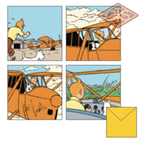 Tintin / Kuifje - Postcards Avion Vliegtuigen Planes (Set Of 8 Cards)