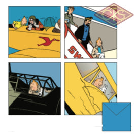 Tintin / Kuifje - Postcards Avion Vliegtuigen Planes (Set Of 8 Cards)