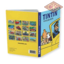 Tintin / Kuifje - Postcards Book Les Voitures De Voertuigen The Cars (Set Of 16 Cards)